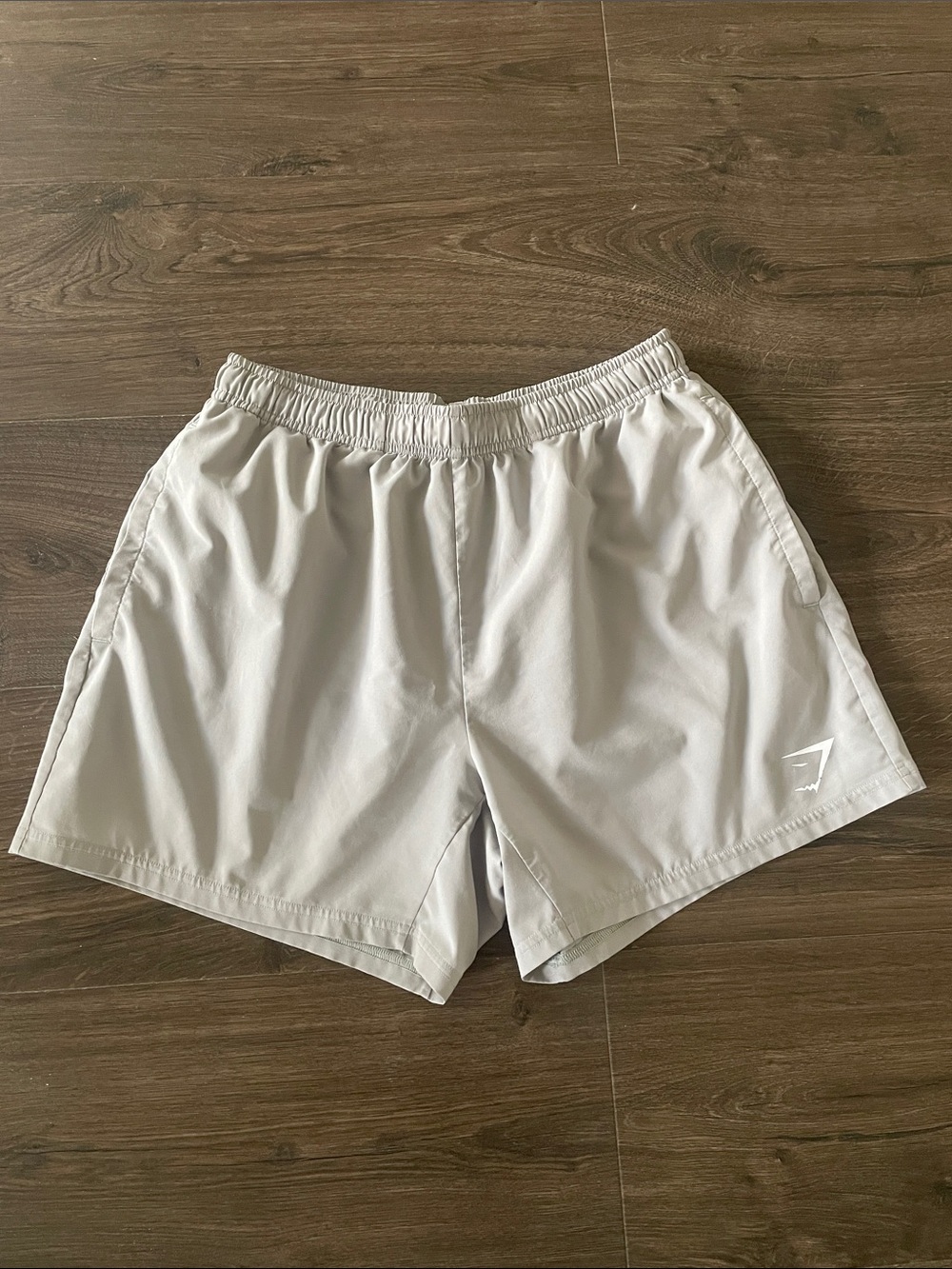 Gymshark Menโs Gray Athletic Shorts, Size Medium
No Lining